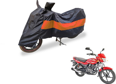 Flipkart SmartBuy Two Wheeler Cover for Bajaj(Platina 100 DTS-i, Black, Orange)