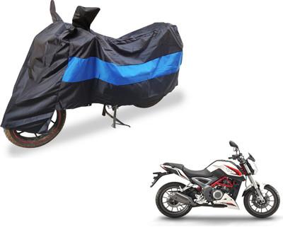 Amanzo Two Wheeler Cover for DSK Benelli(TNT 25, Black, Blue)