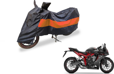Flipkart SmartBuy Two Wheeler Cover for Honda(CBR 650F, Black, Orange)