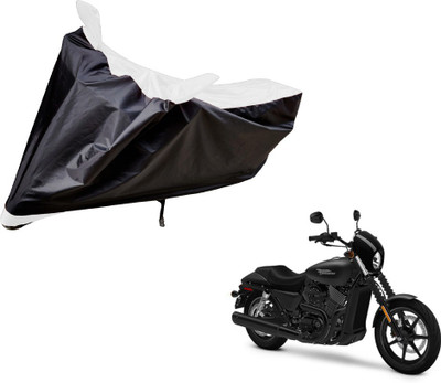 Auto Hub Two Wheeler Cover for Harley Davidson(Black, White)