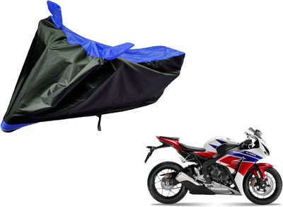 Auto Hub Two Wheeler Cover for Honda(CBR 1000RR, Black, Blue)
