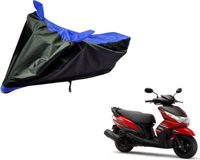 Auto Hub Two Wheeler Cover for Yamaha(Ray Z, Black, Blue)