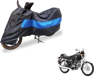 Auto Hub Two Wheeler Cover for Hero(Splendor Pro Classic, Black, Blue)