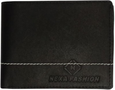 NEXA FASHION Men Casual Black Genuine Leather Wallet(3 Card Slots)