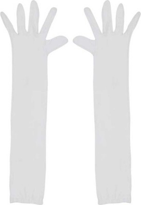 Mohan Retail Cotton Arm Sleeve For Men & Women(Free, White)