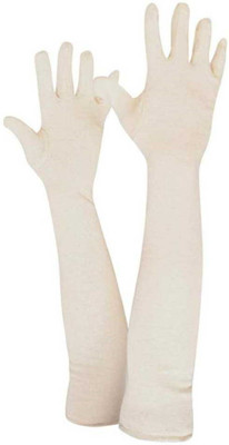 Apastra Cotton Arm Sleeve For Men & Women(Free, White)