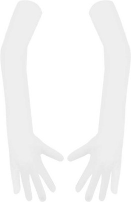 Mohan Retail Cotton Arm Sleeve For Men & Women(Free, White)