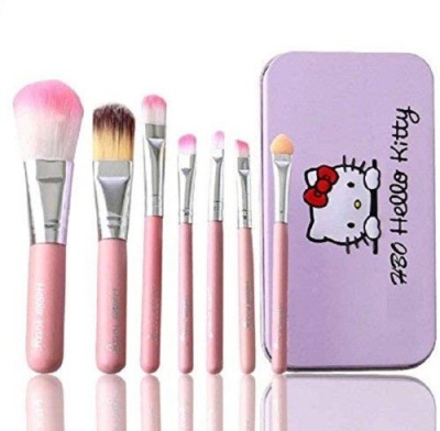 Hello Kitty Complete Makeup Brush Kit(Pack of 7)