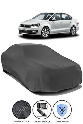 MOTORMART Car Cover For Volkswagen Vento (Without Mirror Pockets)(Grey)