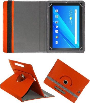 Fastway Flip Cover for Lenovo Tab 4 Plus 10.1 inch(Orange, Cases with Holder)