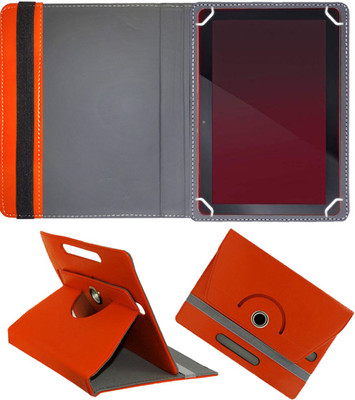 Fastway Flip Cover for iBall Nova 10.1-inch Entertainment 4G Tablet(Orange, Cases with Holder, Pack of: 1)