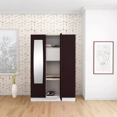 Godrej Interio Slimline 3 Door With Locker Metal Almirah  (Finish Color - Shell Wine Red, Knock Down)