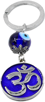 faynci Om symbol Evil Eye Blue Key Chain Gifting for Friend and Family Key Chain
