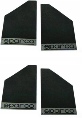 CARIZO Front Mud Guard, Rear Mud Guard For Honda Jazz NA(Black)