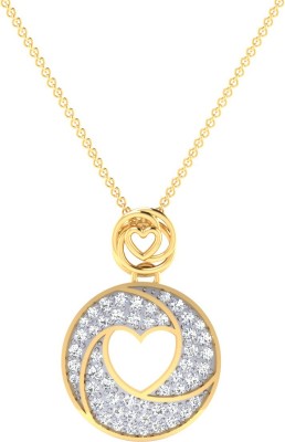 Samaira Gems 14K Designer 14kt Swarovski Yellow Gold Pendant