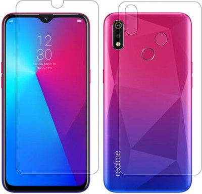 Vonqo Front and Back Screen Guard for Realme 3, Realme 3i, Vivo Y93(Pack of 2)