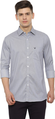 Allen Solly Men Self Design Casual Grey Shirt