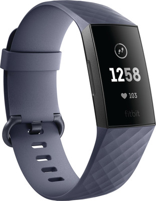 Fitbit Charge 3 Fitness Tracking Band (FB410RGGY-CJK, Blue-Grey and Rose-Gold)