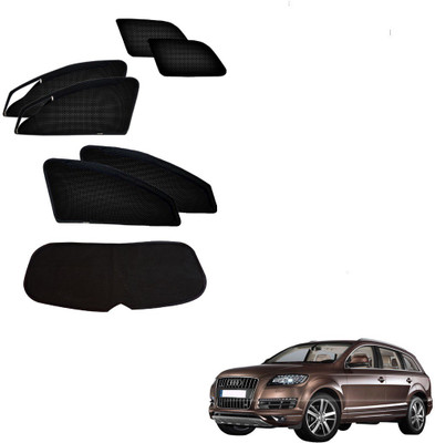 AuTO ADDiCT Side Window, Rear Window Sun Shade For Audi Q7(Black)