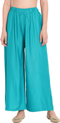TAG-7 Flared Women Blue Trousers