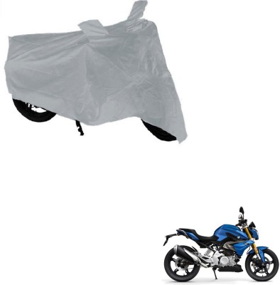 AuTO ADDiCT Waterproof Two Wheeler Cover for BMW(Silver)