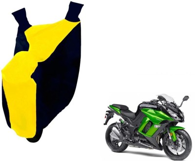 Auto Kite Two Wheeler Cover for Kawasaki(Ninja 1000, Yellow, Blue)