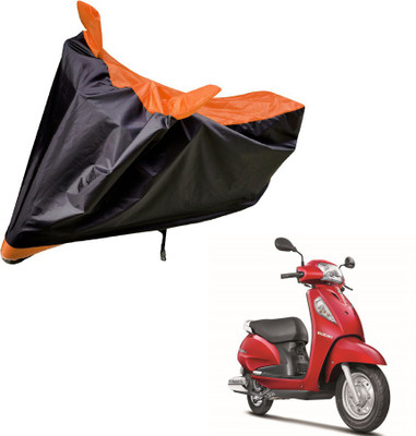 Amanzo Two Wheeler Cover for Suzuki(Access SE, Black, Orange)