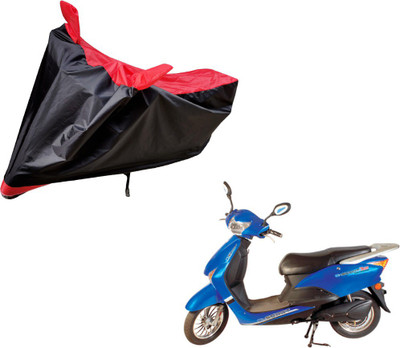 Flipkart SmartBuy Two Wheeler Cover for Hero(E Scoot, Black, Red)