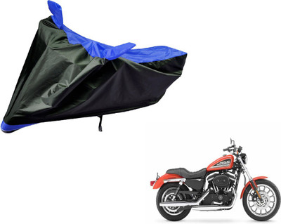 Flipkart SmartBuy Two Wheeler Cover for Harley Davidson(XL 883, Black, Blue)