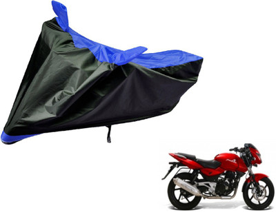 Flipkart SmartBuy Two Wheeler Cover for Bajaj(Pulsar, Black, Blue)