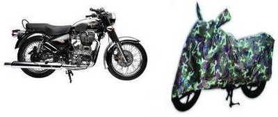 TGP GROUP Waterproof Two Wheeler Cover for Royal Enfield(Electra Delux, Multicolor)