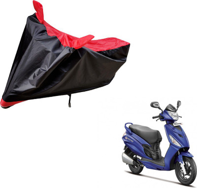 Amanzo Two Wheeler Cover for Hero(Maestro Edge, Black, Red)