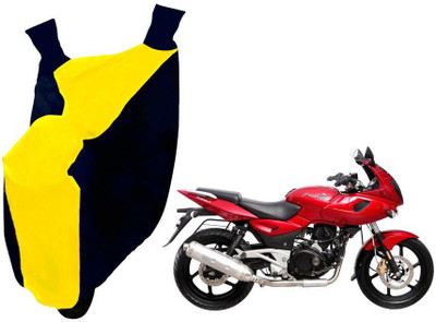 Auto Kite Two Wheeler Cover for Bajaj(Pulsar 220 DTS-i, Yellow, Blue)