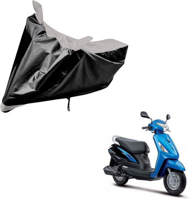 Flipkart SmartBuy Two Wheeler Cover for Suzuki(Zeus, Black, Silver)