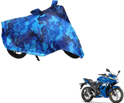 Auto Hub Two Wheeler Cover for Suzuki(Gixxer SF, Multicolor)