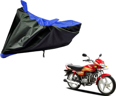 Flipkart SmartBuy Two Wheeler Cover for Hero(HF Deluxe, Black, Blue)