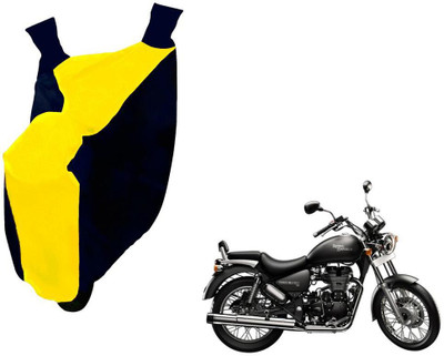 Auto Kite Two Wheeler Cover for Royal Enfield(Thunderbird 500, Yellow, Blue)