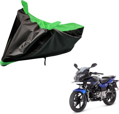 Flipkart SmartBuy Two Wheeler Cover for Bajaj(Pulsar, Black, Green)