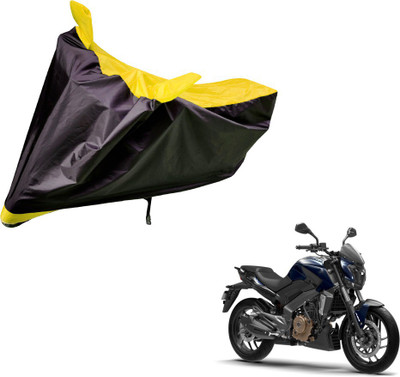 Amanzo Two Wheeler Cover for Bajaj(Dominar, Black, Yellow)