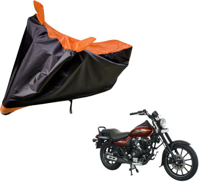 Amanzo Two Wheeler Cover for Bajaj(Avenger 150 Street, Black, Orange)