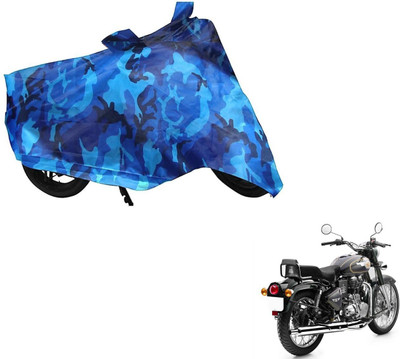 MOCKHE Two Wheeler Cover for Royal Enfield(Bullet 500, Multicolor)