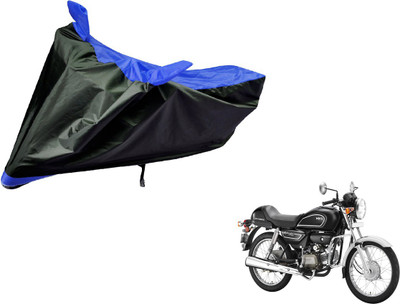Amanzo Two Wheeler Cover for Hero(Splendor Pro Classic, Black, Blue)