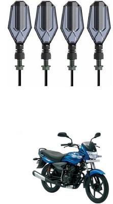 PRTEK Front, Side LED Indicator Light for Bajaj Platina 125(Blue, Yellow)
