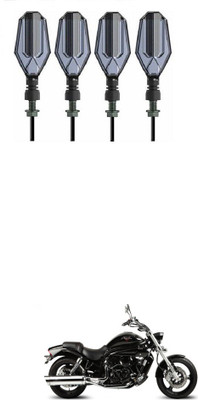 PRTEK Front, Side LED Indicator Light for Hyosung Aquila Pro 650(Blue, Yellow)