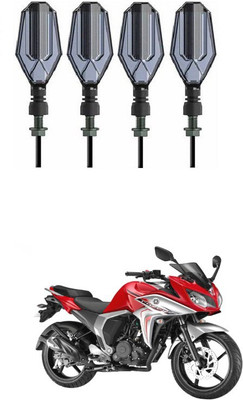 PRTEK Front, Side LED Indicator Light for Yamaha Fazer(Blue, Yellow)