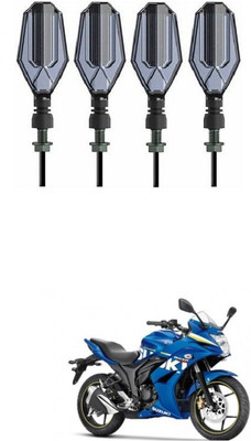 PRTEK Front, Side LED Indicator Light for Suzuki Gixxer SF(Blue, Yellow)