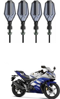 PRTEK Front, Side LED Indicator Light for Yamaha R15(Blue, Yellow)