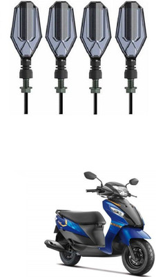 PRTEK Front, Side LED Indicator Light for Suzuki Lets(Blue, Yellow)