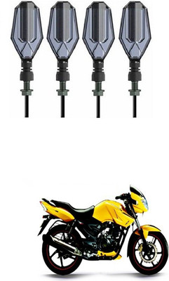 PRTEK Front, Side LED Indicator Light for TVS Apache RTR 160(Blue, Yellow)