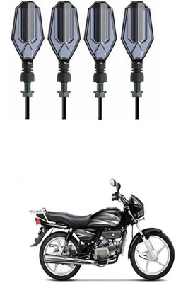 PRTEK Front, Side LED Indicator Light for Hero Splendor Plus(Blue, Yellow)